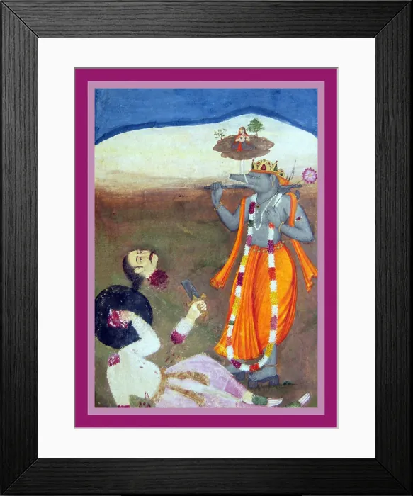 Framed Print : The boar avatar Varaha