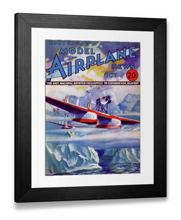 Framed Print : Modern Airplane - Flight over Icebergs in Experimental Plane Framed Print : Modern Airplane - Flight over Icebergs in Experimental Plane