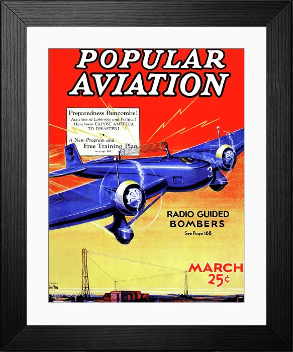 Framed Print : Radio Guided Bombers Framed Print : Radio Guided Bombers