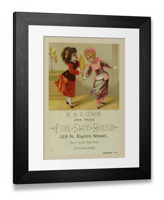 Framed Print : H&D Cohen Fine Shoe House Framed Print : H&D Cohen Fine Shoe House