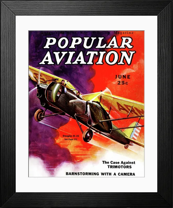 Framed Print : US army plane with pilot and Navigator Framed Print : US army plane with pilot and Navigator