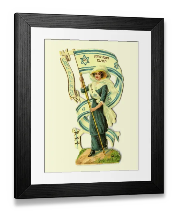 Framed Print : Happy New Year Woman