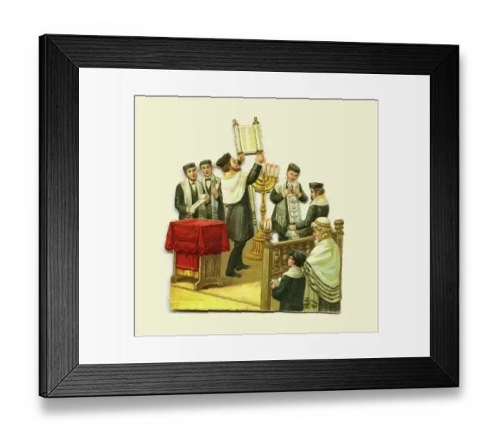 Framed Print : The Torah on the Bimah Framed Print : The Torah on the Bimah