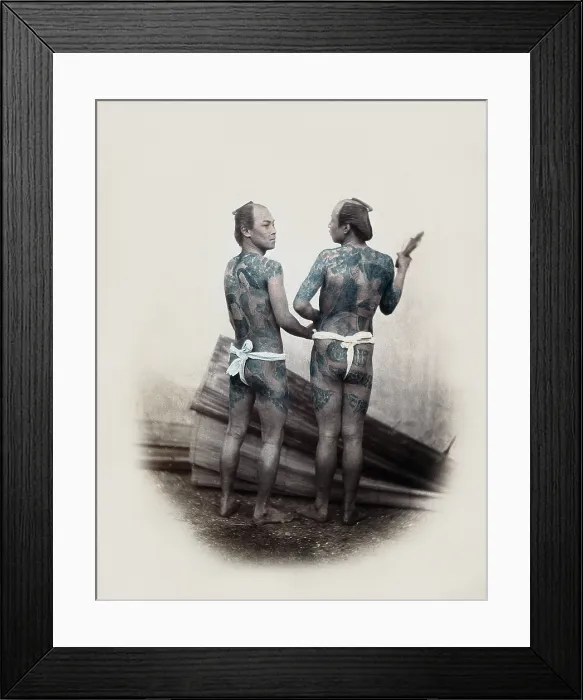 Framed Print : Two Bettoes with Tattoos Framed Print : Two Bettoes with Tattoos