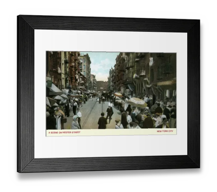 Framed Print : A Scene on Hester Street Framed Print : A Scene on Hester Street