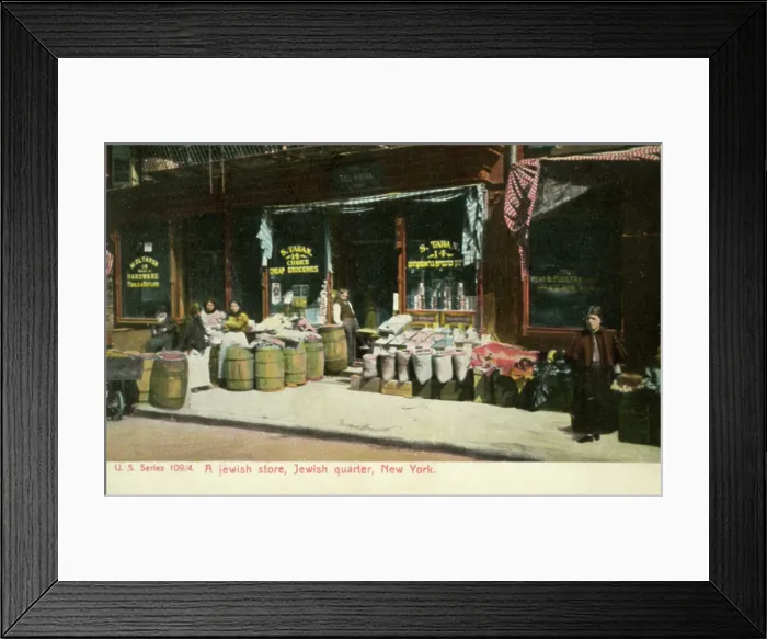 Framed Print : A Jewish Store Framed Print : A Jewish Store