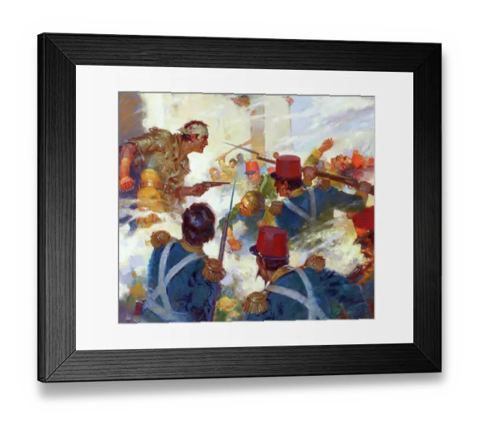 Framed Print : Defending the Alamo