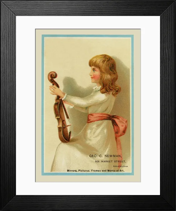 Framed Print : Geo C. Newman - Violin Framed Print : Geo C. Newman - Violin