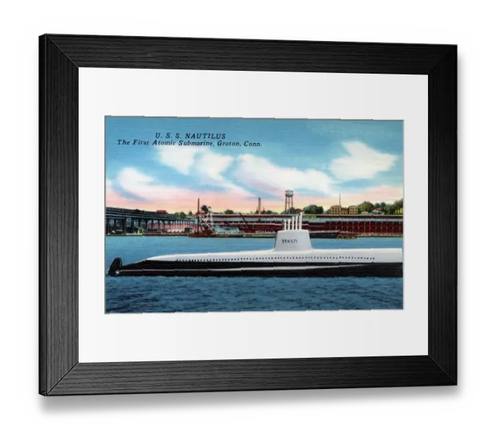 Framed Print : U.S.S. Nautilus, the first atomic submarine Framed Print : U.S.S. Nautilus, the first atomic submarine