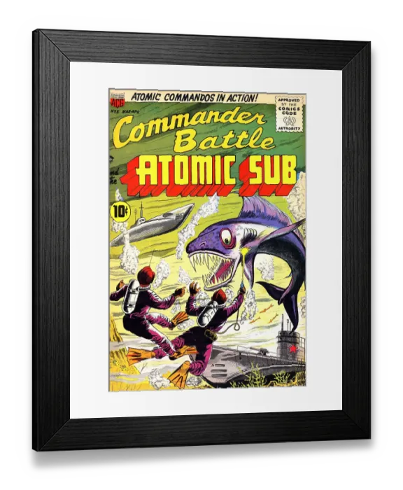 Framed Print : Commander Battle And The Atomic Sub #5 Framed Print : Commander Battle And The Atomic Sub #5
