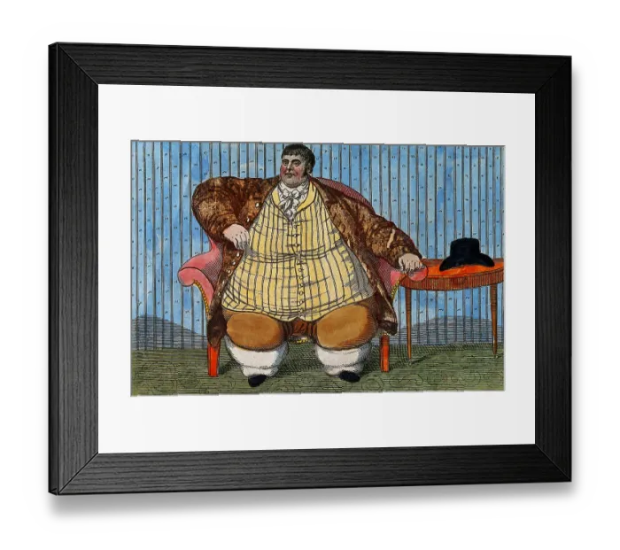 Framed Print : Mr Daniel Lambert, thirty-six years of age Framed Print : Mr Daniel Lambert, thirty-six years of age