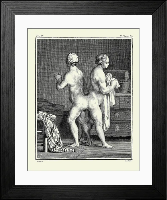 Framed Print : Hélène and Judith, siamese twins Framed Print : Hélène and Judith, siamese twins