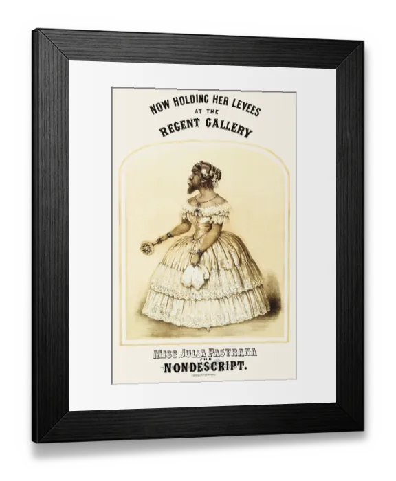 Framed Print : Miss Julia Pastrana the nondescript
