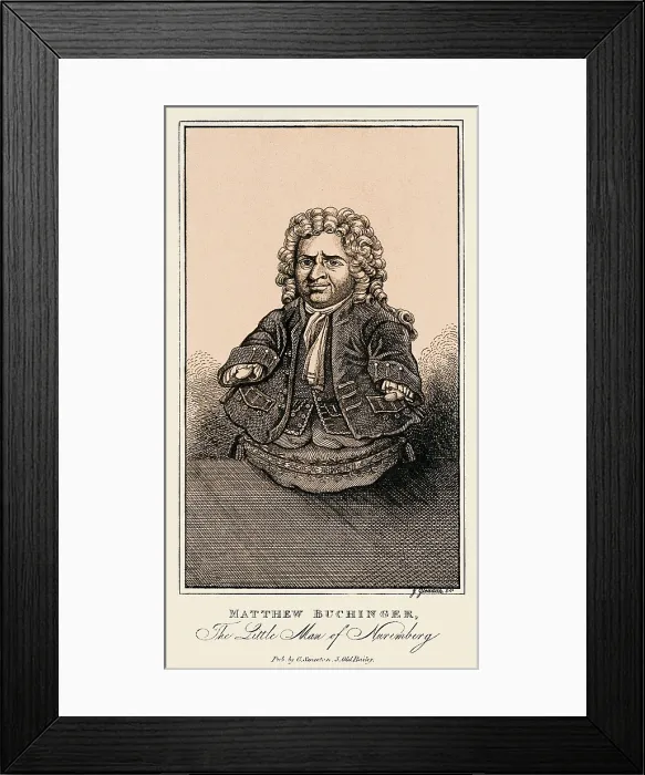 Framed Print : Matthew Buchinger, the little man of Nuremberg Framed Print : Matthew Buchinger, the little man of Nuremberg