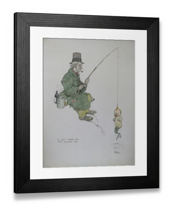 Framed Print : A Bit More off the Income Tax Framed Print : A Bit More off the Income Tax