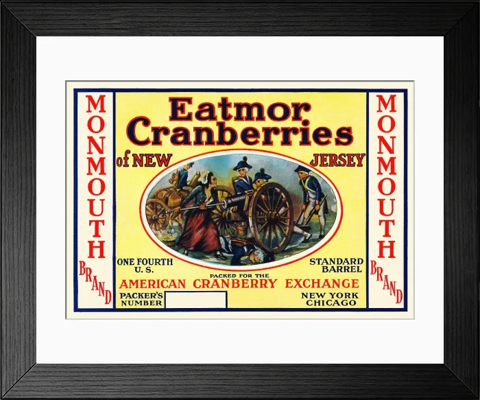 Framed Print : Eatmor Cranberries - Molly Pitcher Framed Print : Eatmor Cranberries - Molly Pitcher