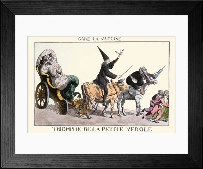 Framed Print : Gare la vaccine. Triomphe de la petite verole Framed Print : Gare la vaccine. Triomphe de la petite verole