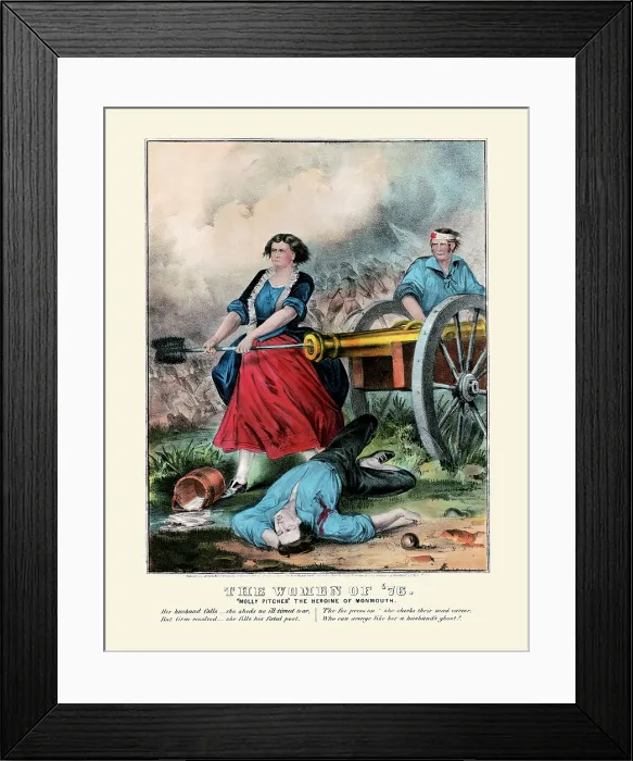 Framed Print : The women of 76: 'Molly Pitcher