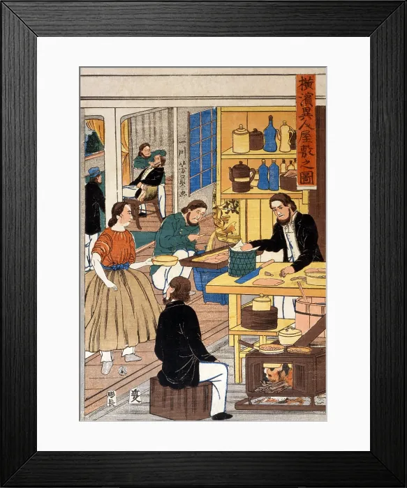 Framed Print : Foreign settlement house in Yokohama Framed Print : Foreign settlement house in Yokohama