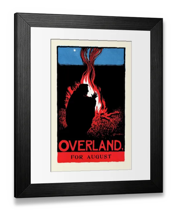 Framed Print : Overland, for August Framed Print : Overland, for August