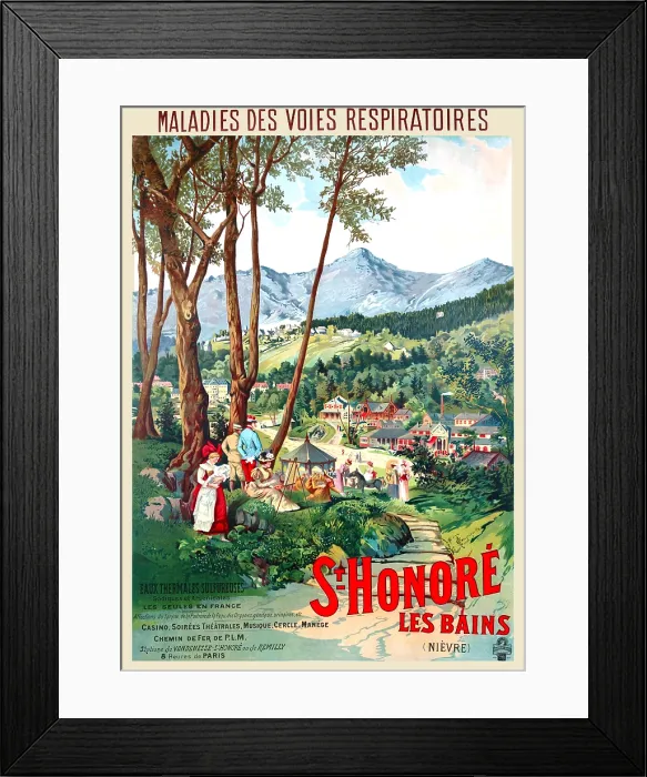 Framed Print : St. Honore Les Bains (Nieve) Framed Print : St. Honore Les Bains (Nieve)