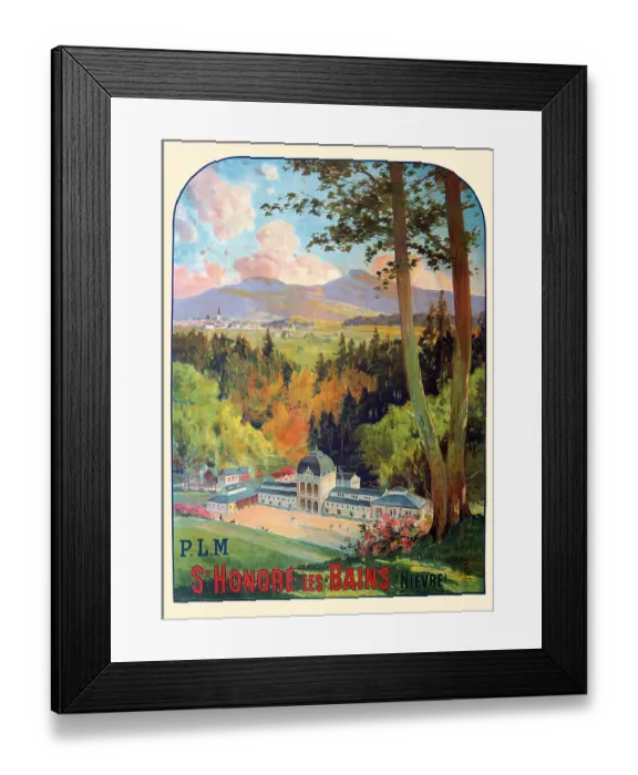 Framed Print : PLM - St. Honore Les Bains (Nieve) Framed Print : PLM - St. Honore Les Bains (Nieve)
