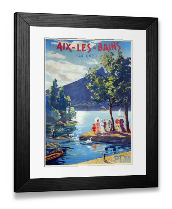 Framed Print : Aix-les-Bains (le lac) Framed Print : Aix-les-Bains (le lac)