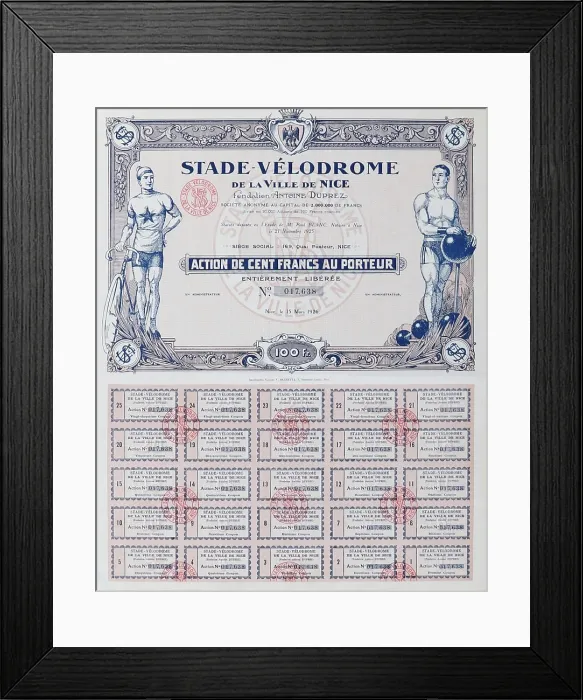 Framed Print : Stade-Velodrome de la Ville de Nice Bond Framed Print : Stade-Velodrome de la Ville de Nice Bond