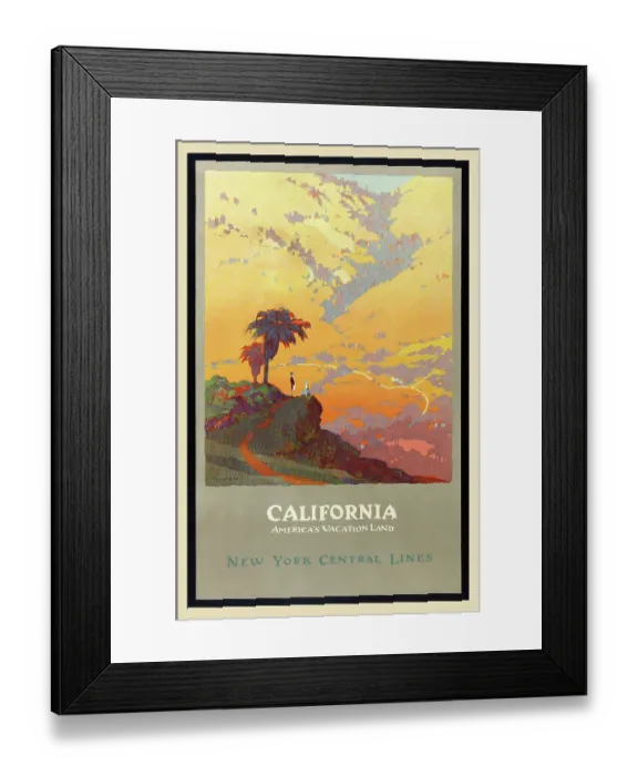 Framed Print : California, America's Vacation Land Framed Print : California, America's Vacation Land