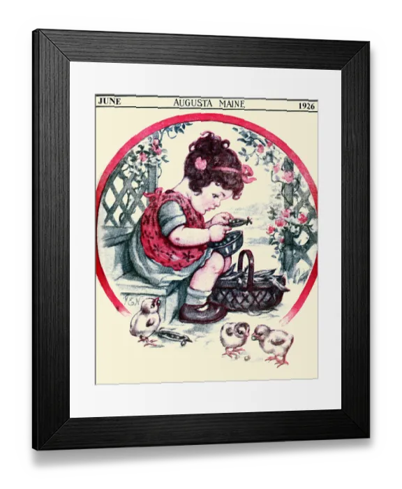 Framed Print : Pea Pods. June 1926 Cover to Home and Hearth magazine published in Augusta, Maine Framed Print : Pea Pods. June 1926 Cover to Home and Hearth magazine published in Augusta, Maine