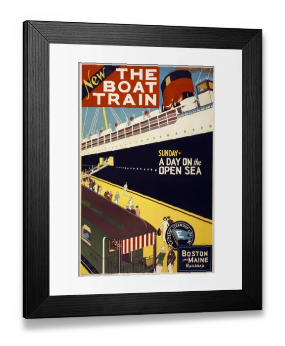 Framed Print : New. The boat train Framed Print : New. The boat train