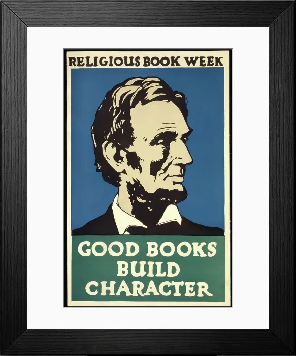 Framed Print : Good books build character Framed Print : Good books build character