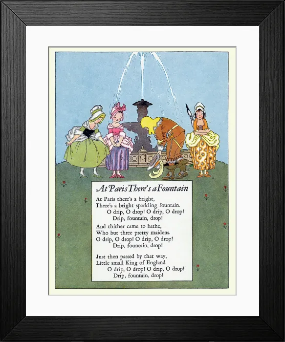 Framed Print : At Paris There's a Fountain