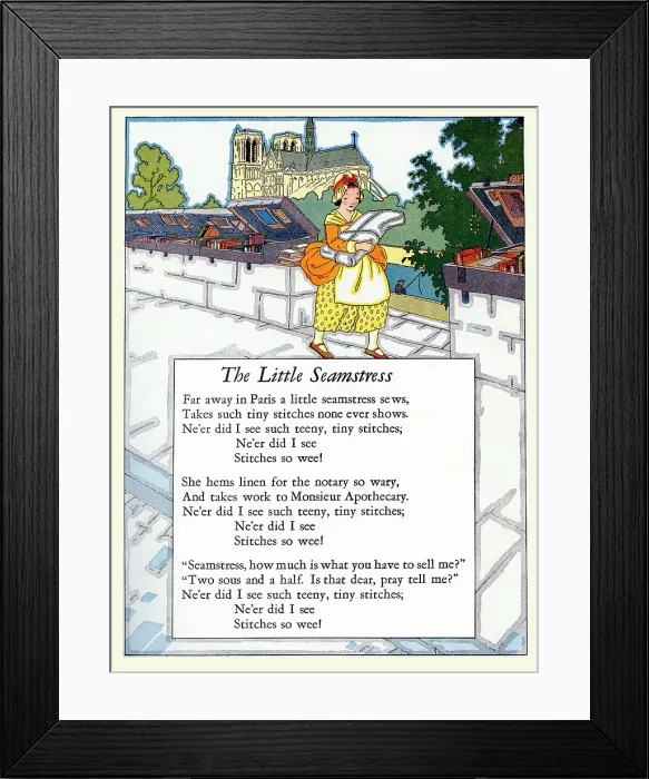 Framed Print : The Little Seamstress Framed Print : The Little Seamstress
