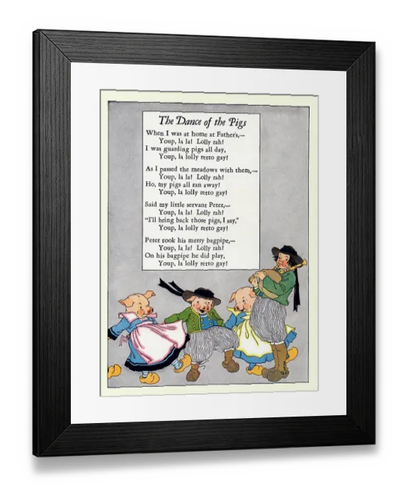 Framed Print : The Dance of the Pigs Framed Print : The Dance of the Pigs