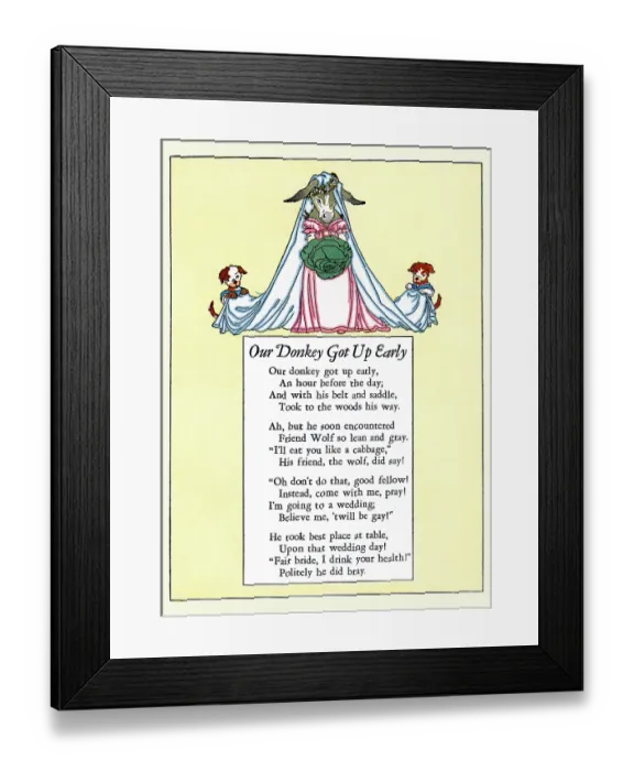 Framed Print : Our Donkey Got Up Early Framed Print : Our Donkey Got Up Early