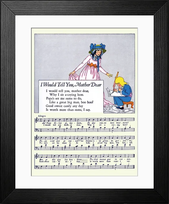 Framed Print : I Would Tell You, Mother Dear Framed Print : I Would Tell You, Mother Dear