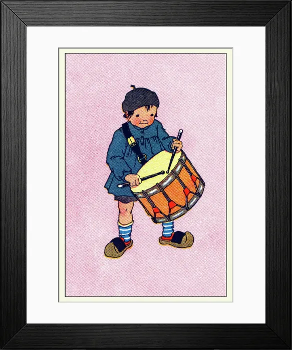 Framed Print : Dutch Drummer Boy