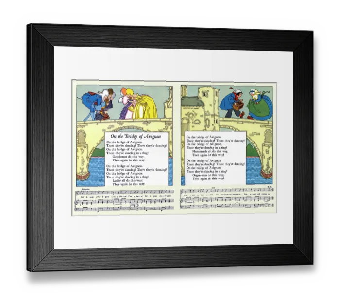 Framed Print : On the Bridge of Avignon Framed Print : On the Bridge of Avignon
