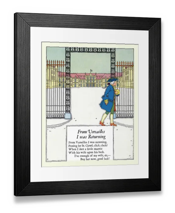 Framed Print : From Versailles I was Returning Framed Print : From Versailles I was Returning