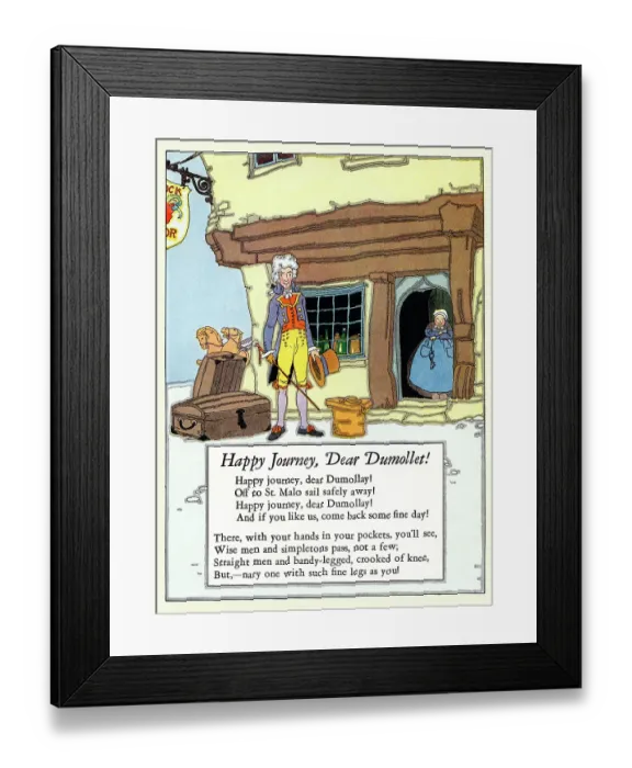 Framed Print : Happy Journey, Dear Dumollet! Framed Print : Happy Journey, Dear Dumollet!