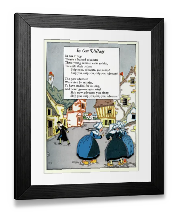 Framed Print : In Our Village Framed Print : In Our Village