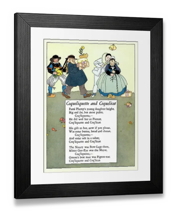 Framed Print : Coqueliquette and Coquelicot Framed Print : Coqueliquette and Coquelicot