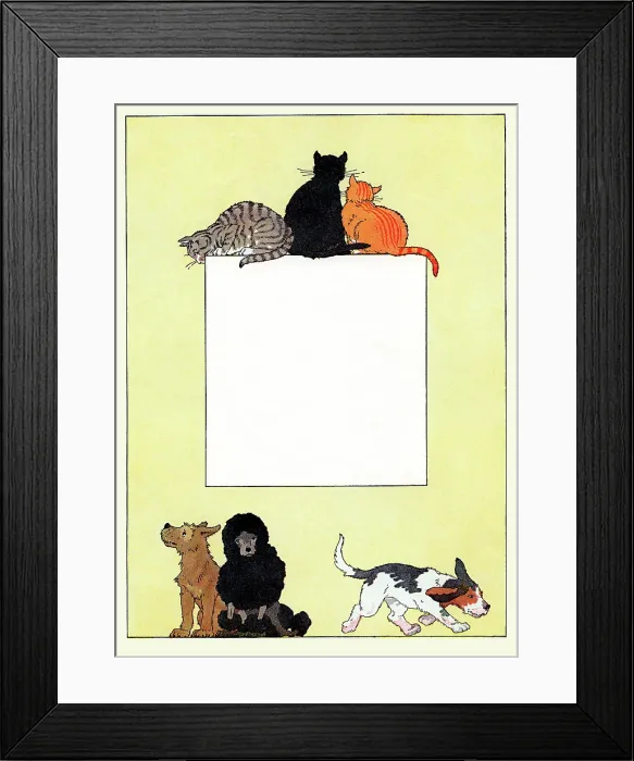 Framed Print : Cats & Dogs Framed Print : Cats & Dogs
