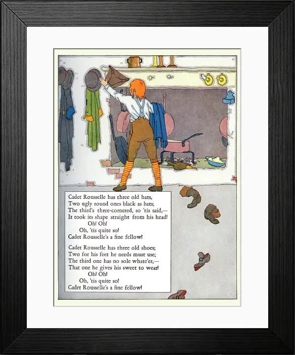 Framed Print : Cadet Rouselle has Three of Hats Framed Print : Cadet Rouselle has Three of Hats