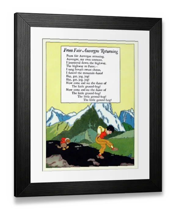 Framed Print : For Fair Auvergne Returning Framed Print : For Fair Auvergne Returning