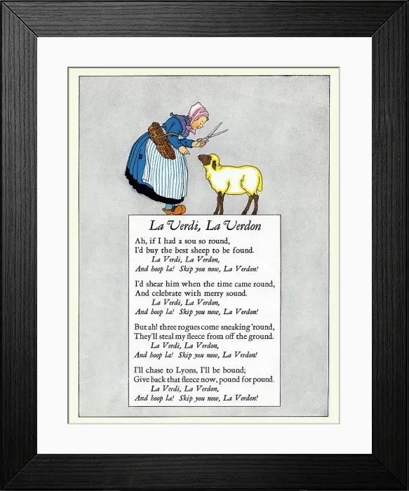Framed Print : La Verdi, La Verdon