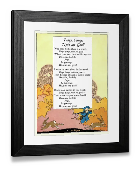 Framed Print : Pingo, Pango, Nuts are Good! Framed Print : Pingo, Pango, Nuts are Good!