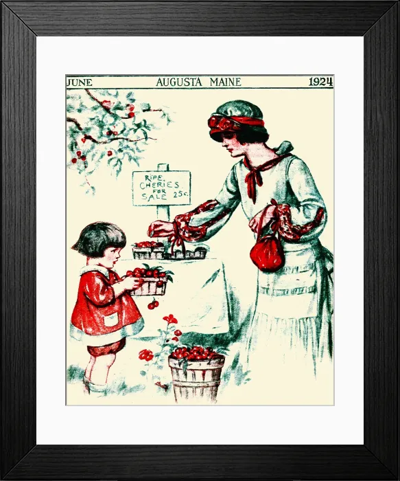 Framed Print : Ripe Cherries for Sale Framed Print : Ripe Cherries for Sale