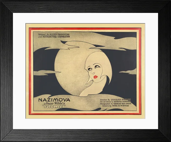 Framed Print : Nazimova in Oscar Wilde's 'Salomé Framed Print : Nazimova in Oscar Wilde's 'Salomé